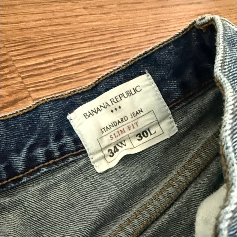 Banana Republic Slim Fit Blue Jeans 34/30